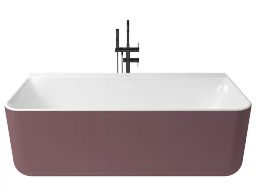 Kivu Wall kád_80x175_Rosa Metallic/Blanco Brillo