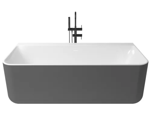 Kivu Wall kád_80x175_Titanio Metallic/Blanco Brillo