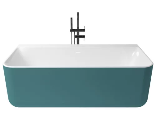 Kivu Wall kád_80x175_Turquesa Metallic/Blanco Brillo