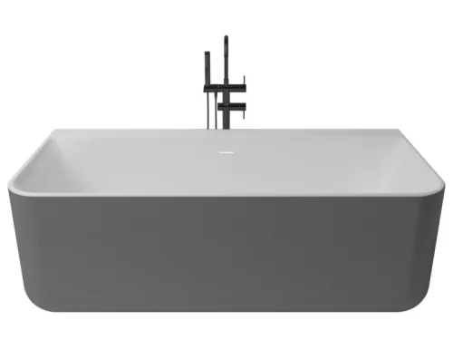 Kivu Wall kád_80x175_Plata Metallic/Blanco Mate