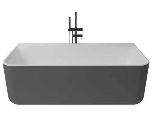 Kivu Wall kád_80x175_Titanio Metallic/Blanco Mate