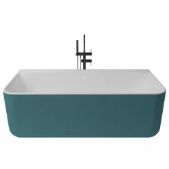 Kivu Wall kád_80x175_Turquesa Metallic/Blanco Mate
