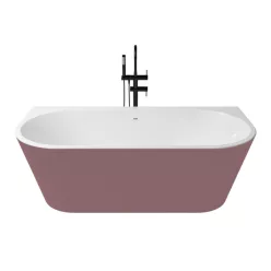 Aidar Wall kád_80x170_Rosa Metallic/Blanco Brillo