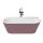 Aidar Wall kád_80x170_Rosa Metallic/Blanco Brillo