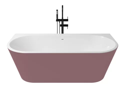 Aidar Wall kád_80x170_Rosa Metallic/Blanco Brillo
