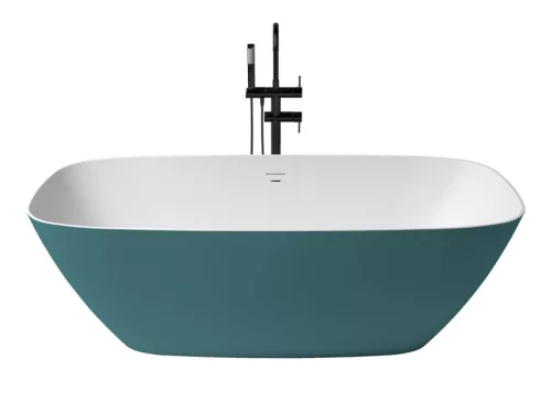 Arenal szabadonálló kád_72x150_Turquesa Metallic/Blanco Mate