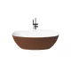 Como szabadonálló kád_80x170_Cobre Metallic/Blanco Brillo