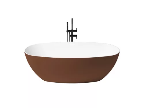 Como szabadonálló kád_80x170_Cobre Metallic/Blanco Mate