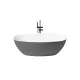 Como szabadonálló kád_80x170_Titanio Metallic/Blanco Mate