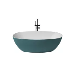   Como szabadonálló kád_80x170_Turquesa Metallic/Blanco Mate