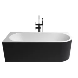 Corner balos kád_70x170_Negro/Blanco Mate