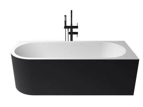 Corner jobbos kád_70x170_Negro/Blanco Mate