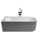 Corner balos kád_70x170_Plata Metallic/Blanco Mate