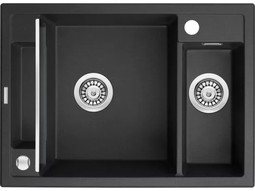 Magnetic gránit mosogató_1,5 medence, metál grafit