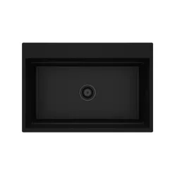 Magnetic pult alá ültethető gránit mosogató_nero