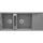 Magnetic gránit mosogató_metálszürke_2 medence+csepegtető