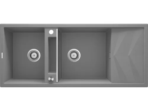 Magnetic gránit mosogató_metálszürke_2 medence+csepegtető