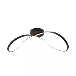   Zuma Line ERDA 19600C-BK Plafonlámpa 1x45W/LED 3000K|4000K|6000K 2000lm IP20