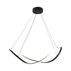   Zuma Line ERDA 19600P-BK Függőlámpa 1x45W/LED 3000K|4000K|6000K 2100lm IP20