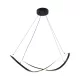 Zuma Line ERDA 19600P-BK Függőlámpa 1x45W/LED 3000K|4000K|6000K 2100lm IP20