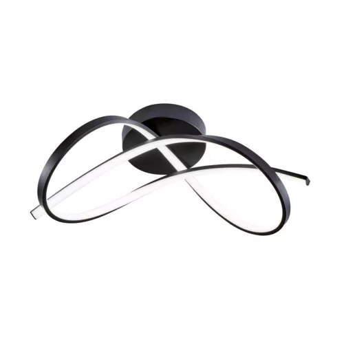 Zuma Line PAUL 19602C-BK Plafonlámpa 1x30W/LED 3000K|4000K|6000K 1450lm IP20
