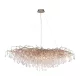 ZUMA LINE 2031-11 ICICLE Glamour Függesztett Lámpa Antik Arany, Átlátszó G9 IP20