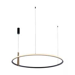   Zuma Line CLAUD 22808-WOOD Függőlámpa 1x42W/LED 3000K|4000K|6000K 1750lm IP20