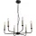 ZUMA LINE 6221Z-H02-06 AMPLI Glamour Csillár Fekete, Arany E14 IP20