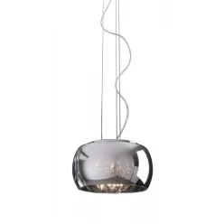   ZUMA LINE P0076-05L-F4FZ CRYSTAL Kristály Függesztett Lámpa Króm G9 IP20