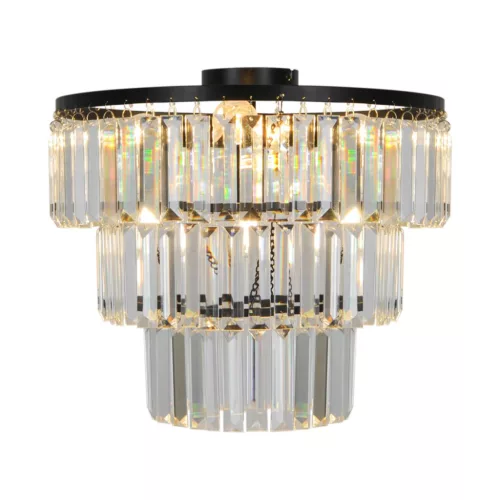 Zuma Line TIFANNY P17127-4-BK Plafonlámpa 4x40W/E14 IP20