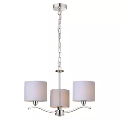   ZUMA LINE RLD94103-3 CARMEN Modern Csillár Fehér, Króm E14 IP20