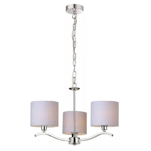 ZUMA LINE RLD94103-3 CARMEN Modern Csillár Fehér, Króm E14 IP20