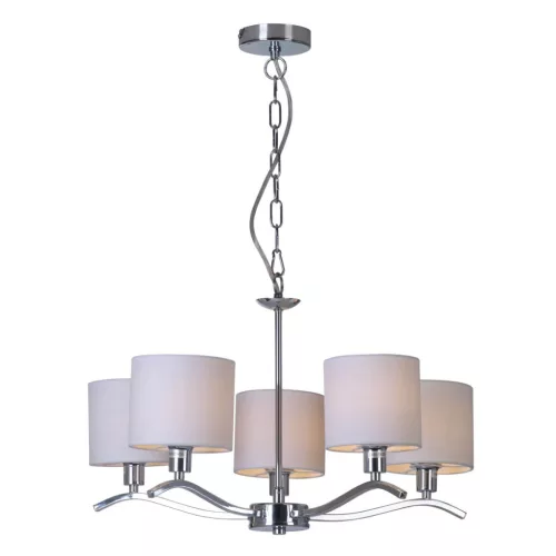 ZUMA LINE RLD94103-5 CARMEN Modern Csillár Fehér, Króm E14 IP20