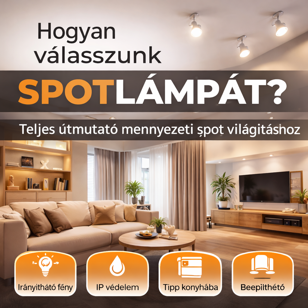 Hogyan válasszunk spot lámpát? Teljes útmutató