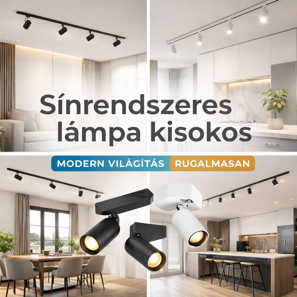 Sínrendszeres lámpa kisokos – teljes útmutató modern világításhoz